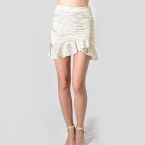 IRO Cream Mini Skirt